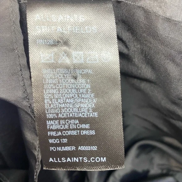 ALLSAINTS Freja Corset dress Uk 6 - Picture 3 of 5